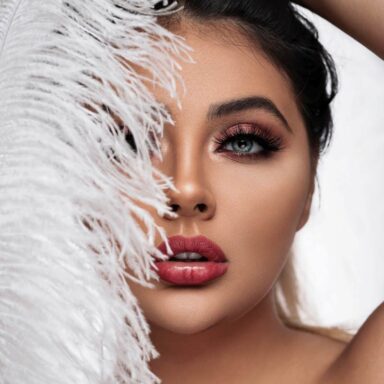 half face of a woman