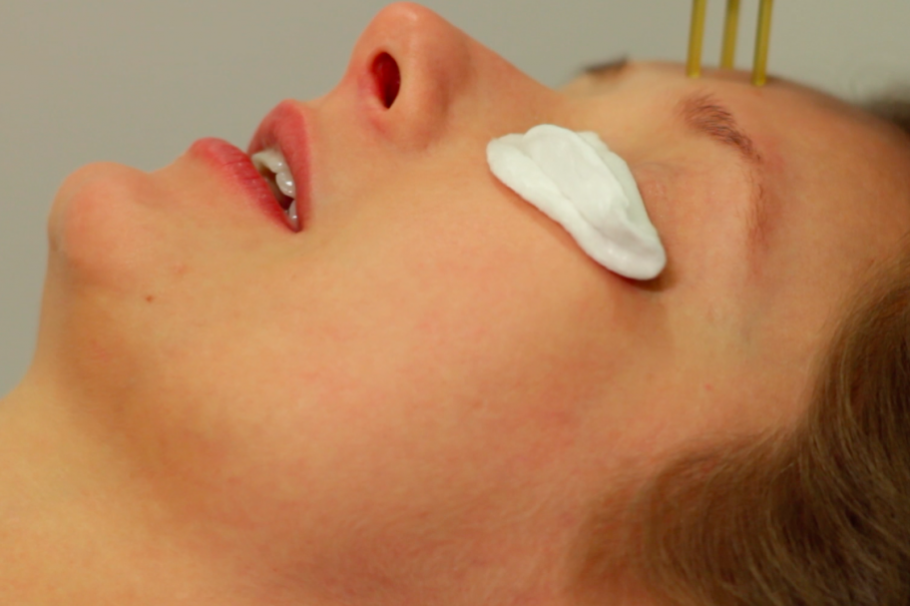 woman undergoing a treatment
