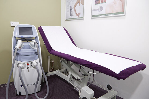 Laserpod treatment setup