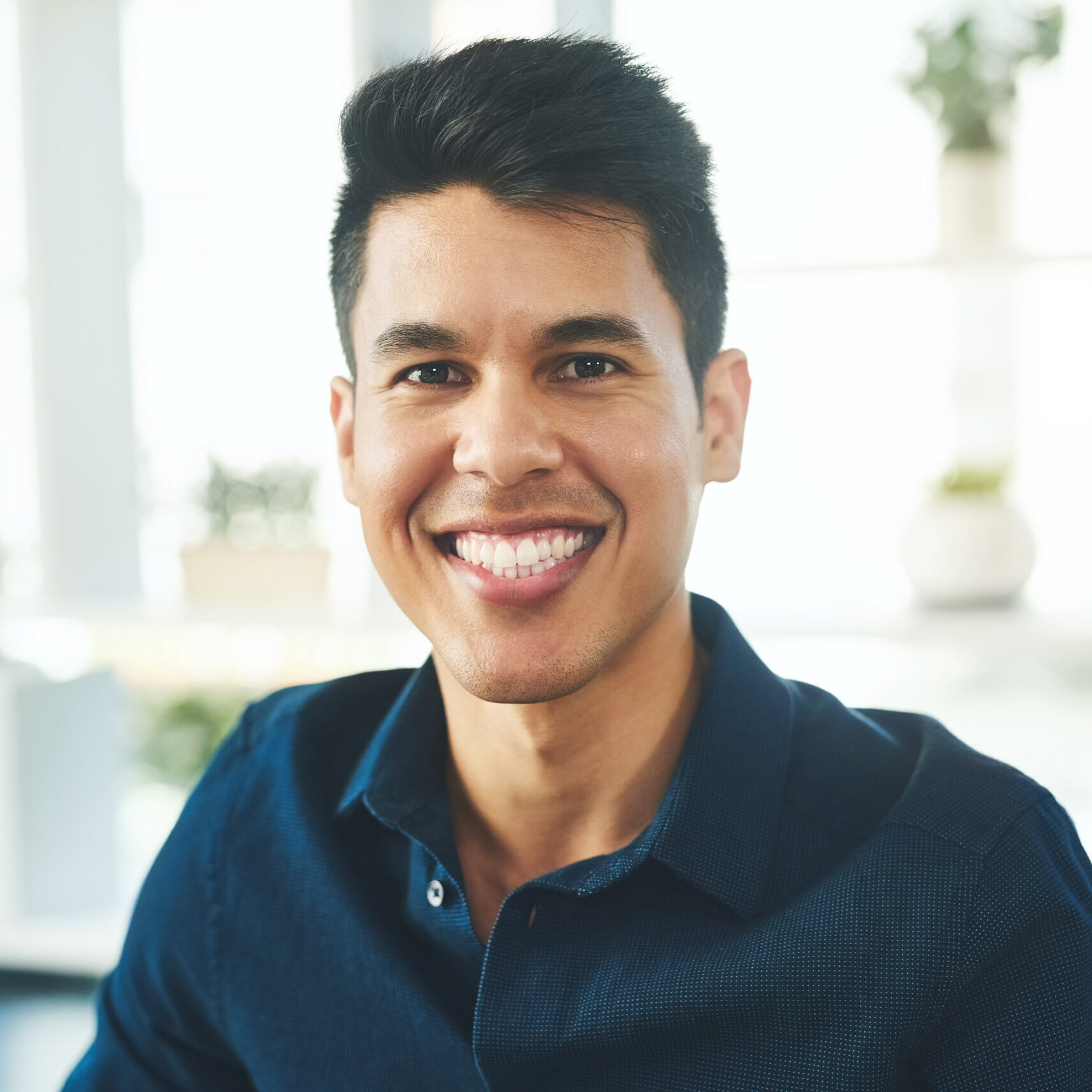 smiling confident man