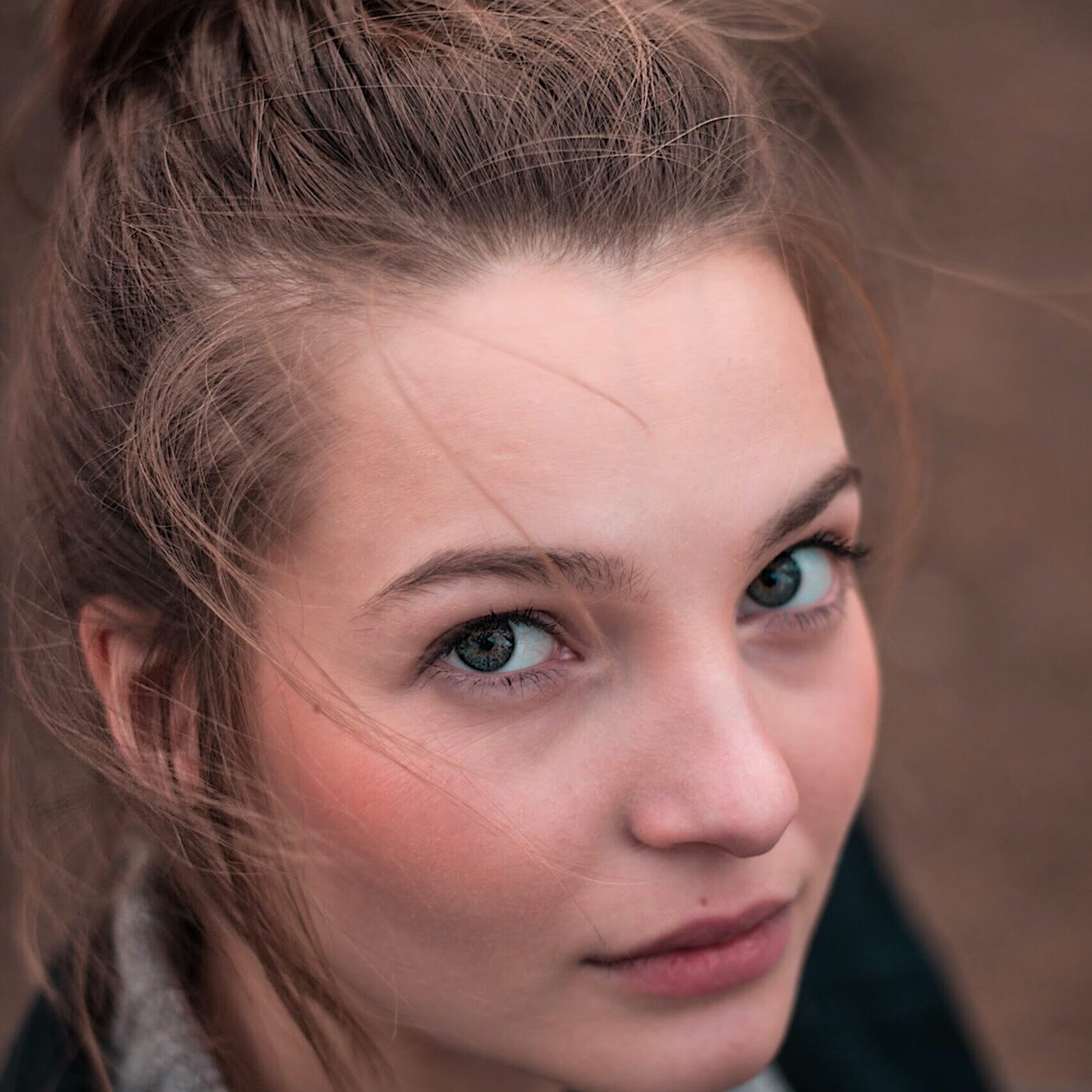 Woman flaunting her glowing skin