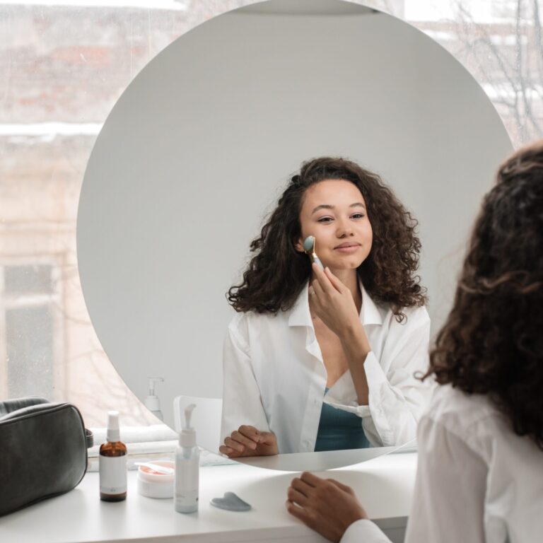 skin routine and skin treatment